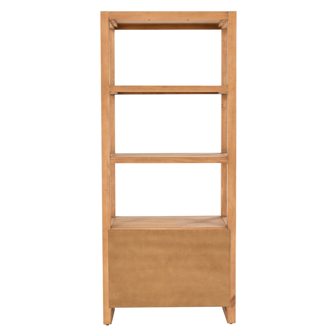 Modica 70" H x 30" W Solid Wood Standard Bookcase
